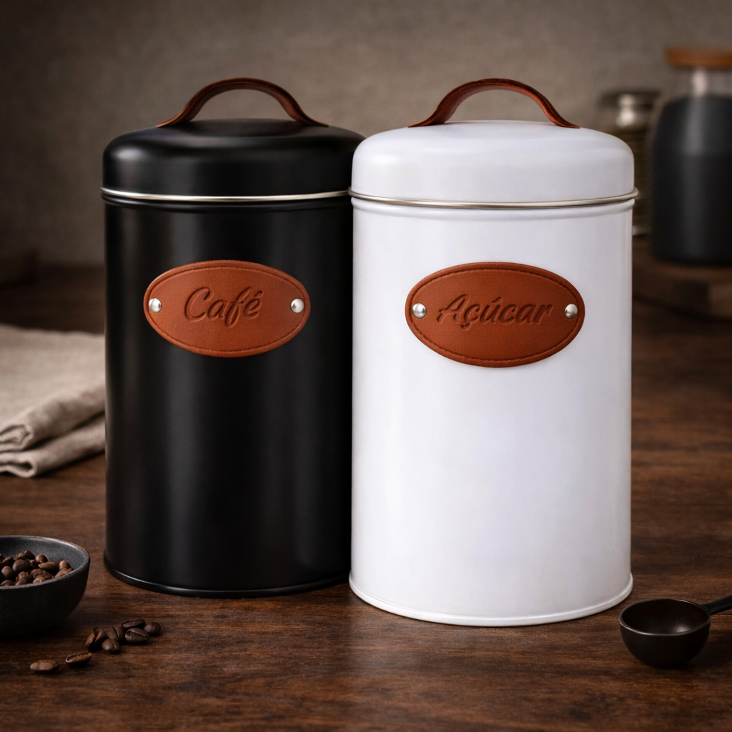 Lata Minimalista Espa Café® – Frescor e Elegância na Cozinha