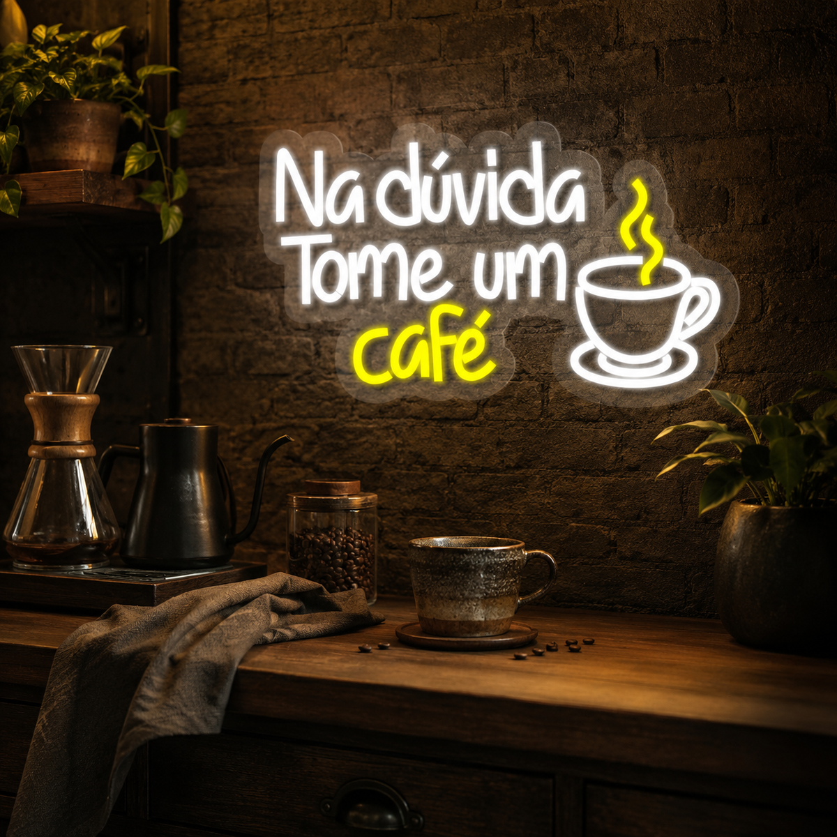 Luminária Neon Café Espa Café® – Visibilidade e Estilo