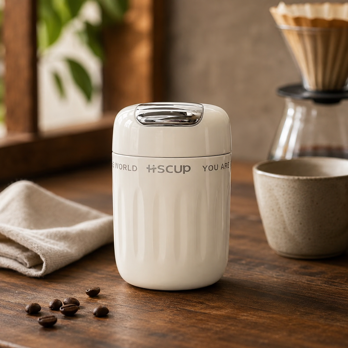 Mini Caneca Térmica 220ml com Infusor Espa Café – Inox a Vácuo Antivazamento p/ Café e Chá