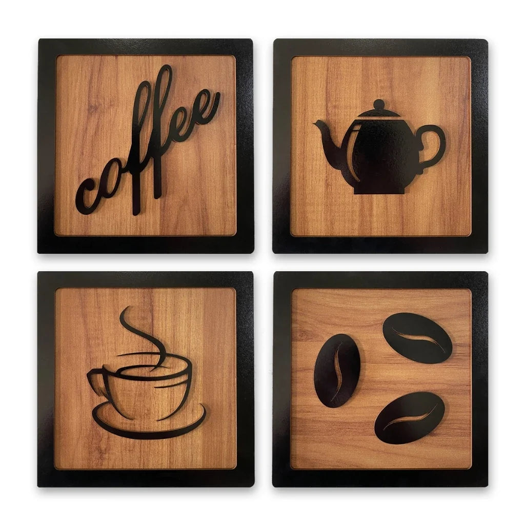 Kit Quadros 3D Espa Café® – Decoração e Personalidade no Café