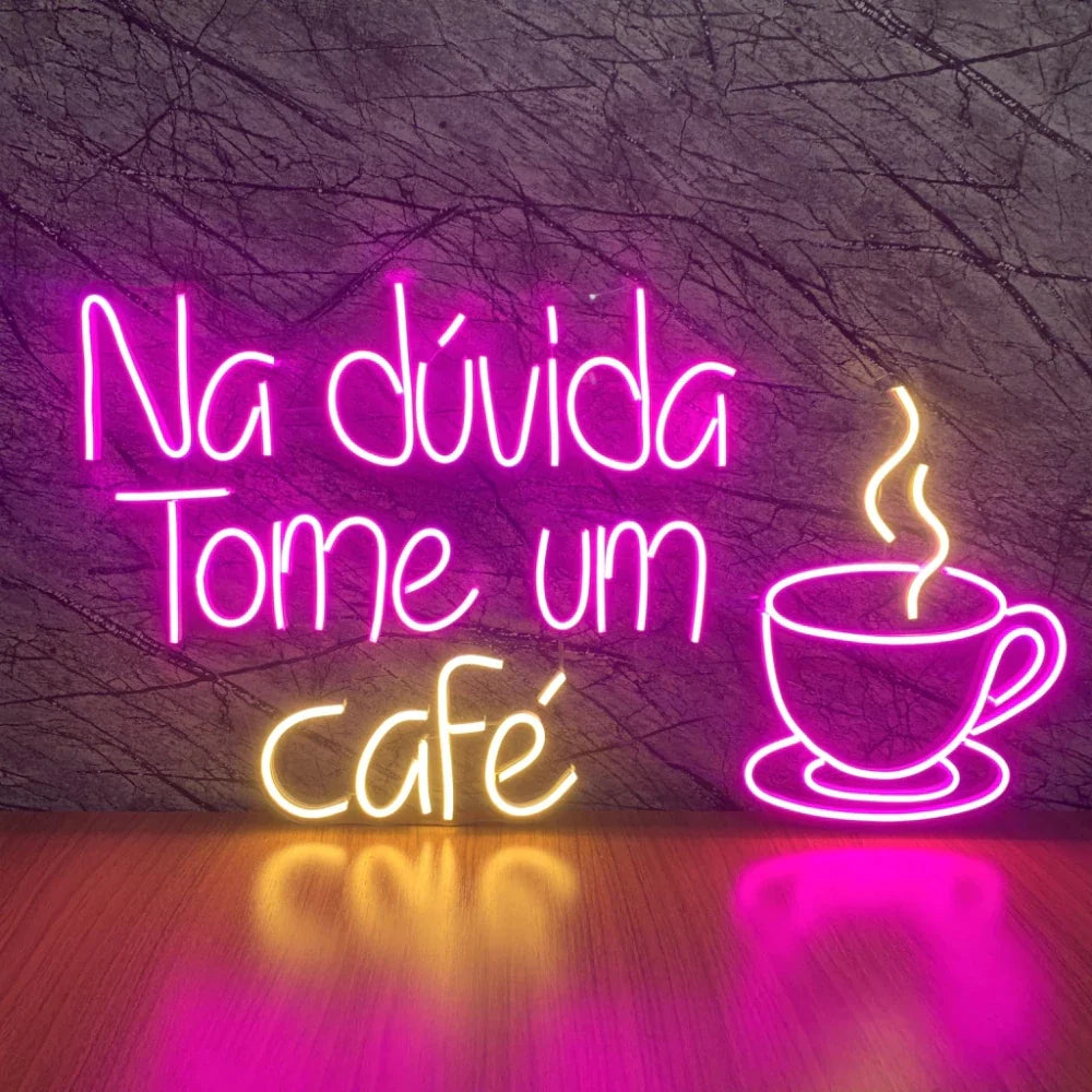 Luminária Neon Café Espa Café® – Visibilidade e Estilo