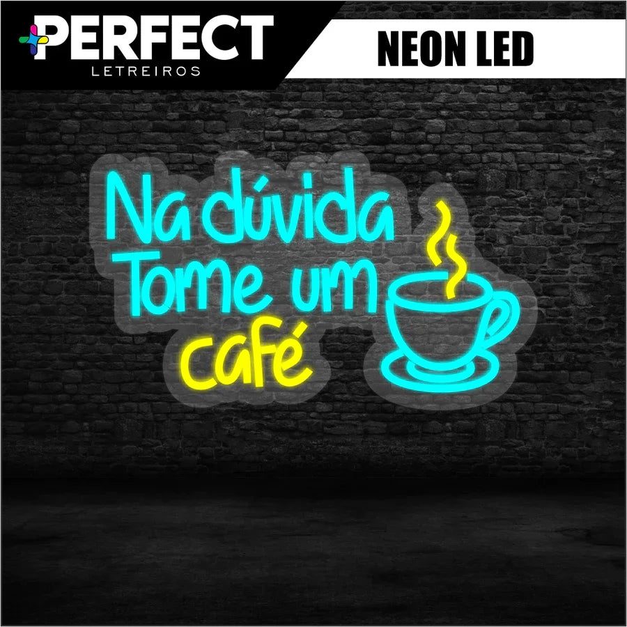 Luminária Neon Café Espa Café® – Visibilidade e Estilo