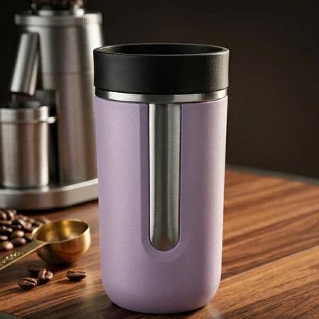 Copo Térmico Inox 350ml com Tampa Antivazamento | Parede Dupla Quente e Frio – Espa Café