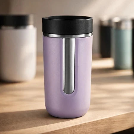 Copo Térmico Inox 350ml com Tampa Antivazamento | Parede Dupla Quente e Frio – Espa Café