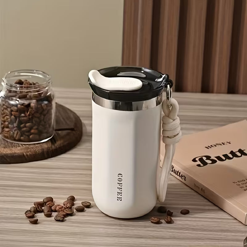 Caneca Térmica Inox com Tampa Espa Café – Copo de Viagem Isolado Premium para Café e Chá