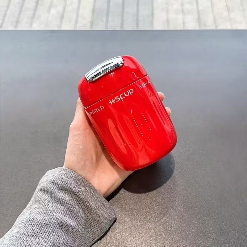 Mini Caneca Térmica 220ml com Infusor Espa Café – Inox a Vácuo Antivazamento p/ Café e Chá