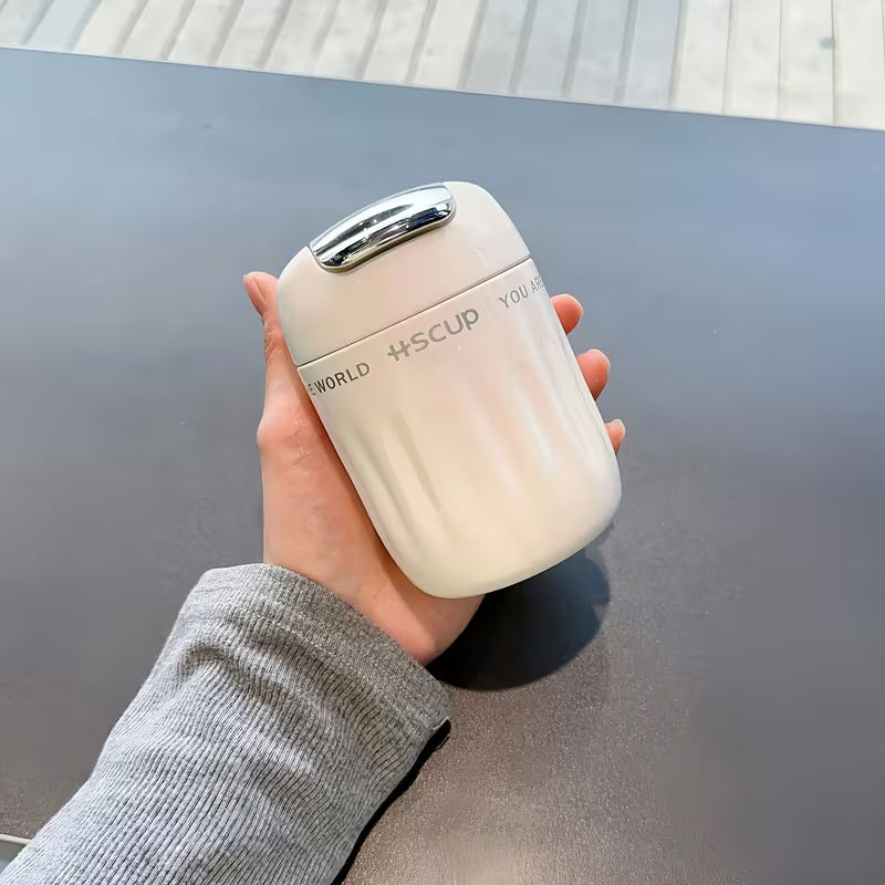 Mini Caneca Térmica 220ml com Infusor Espa Café – Inox a Vácuo Antivazamento p/ Café e Chá