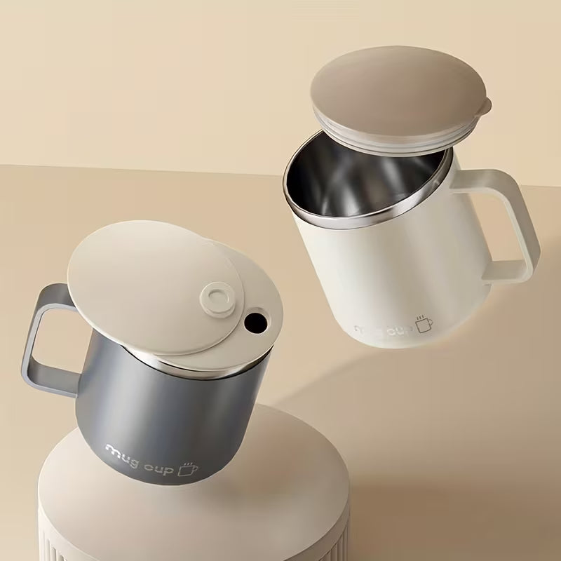 Caneca Térmica Inox com Tampa Espa Café – Copo Portátil Antiderrapante p/ Café e Chá