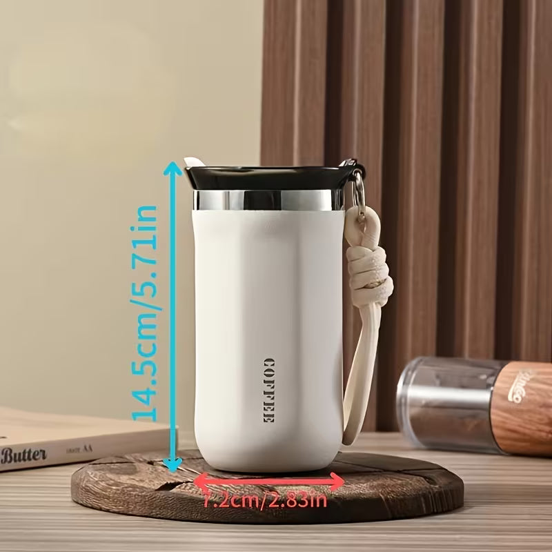 Caneca Térmica Inox com Tampa Espa Café – Copo de Viagem Isolado Premium para Café e Chá