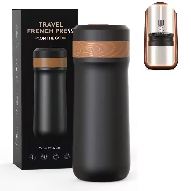 Cafeteira French Press 320ml Térmica Inox Parede Dupla | Café & Chá – Espa Café