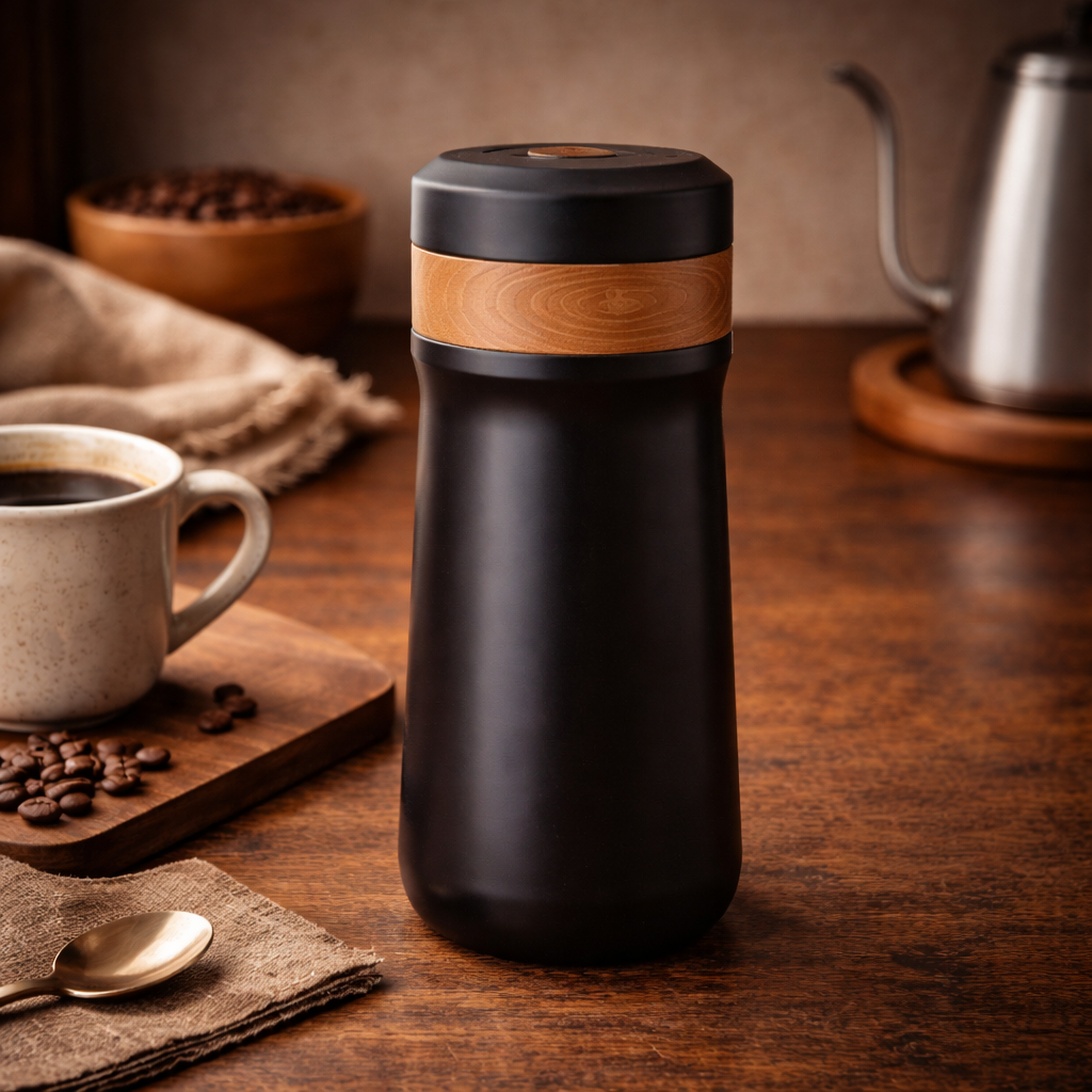 Cafeteira French Press 320ml Térmica Inox Parede Dupla | Café & Chá – Espa Café