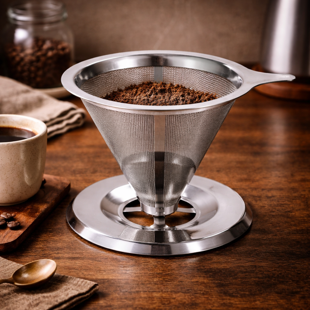 Coador de Café Inox 304 Reutilizável Pour Over | Sem Filtro de Papel – Espa Café