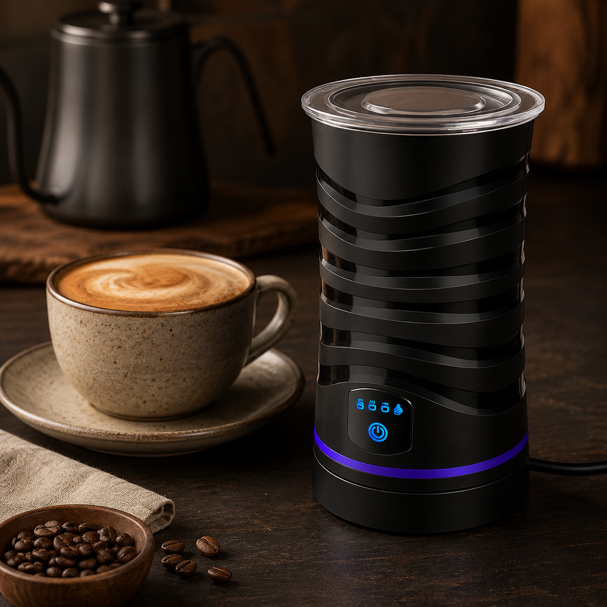 Espumador de Leite Elétrico 4 Funções 600ml | Latte & Cappuccino Espa Café