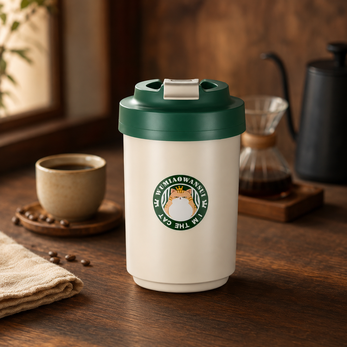 Caneca Térmica Inox 480ml Espa Café – Copo a Vácuo c/ Tampa p/ Café, Chá e Escritório