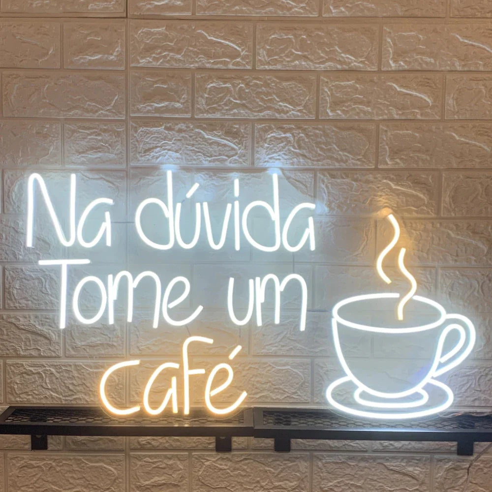 Luminária Neon Café Espa Café® – Visibilidade e Estilo