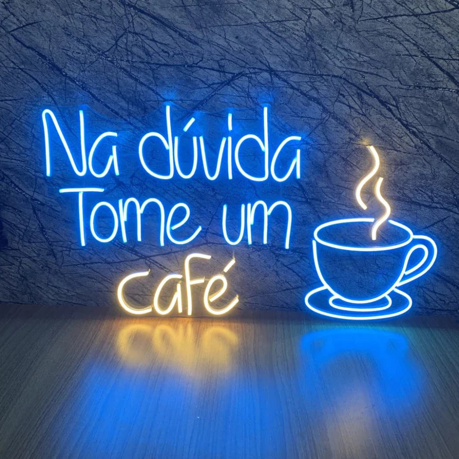 Luminária Neon Café Espa Café® – Visibilidade e Estilo
