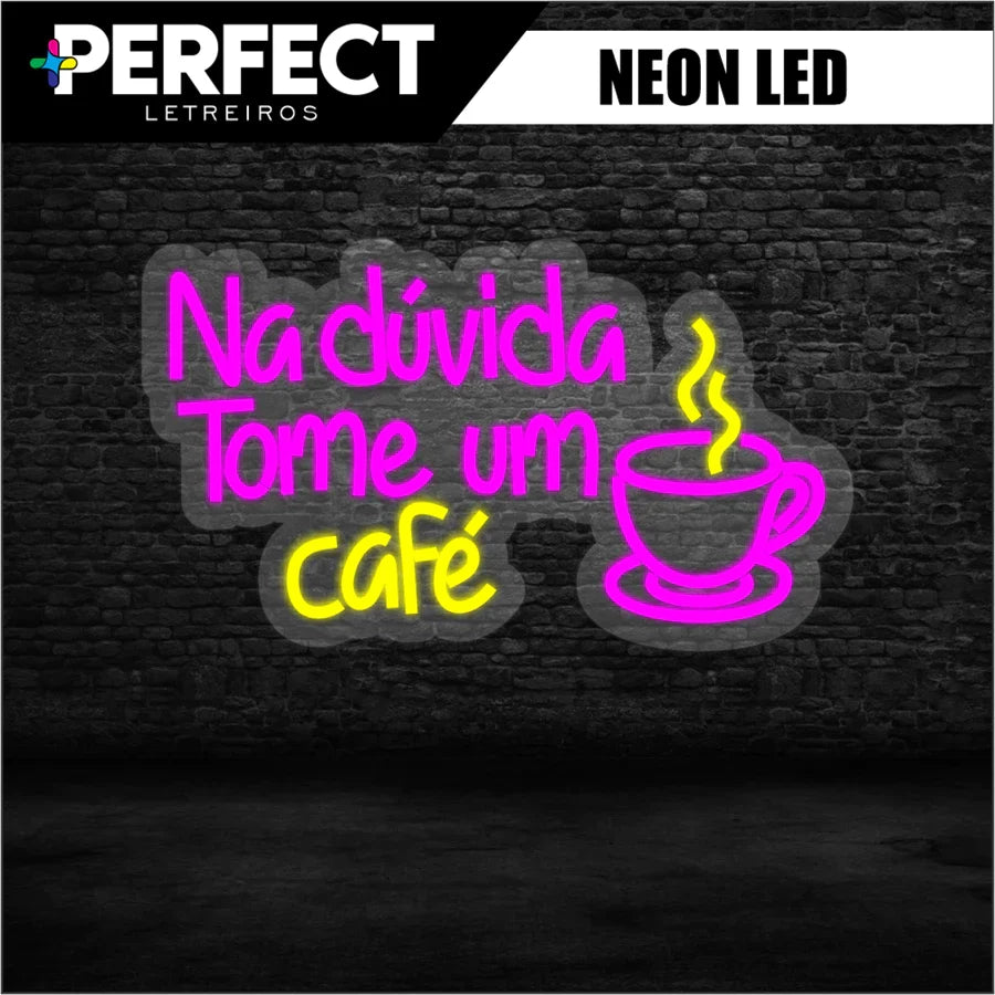 Luminária Neon Café Espa Café® – Visibilidade e Estilo
