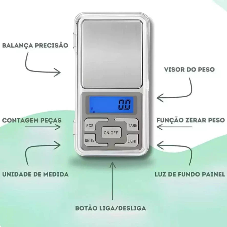 Mini Balança Digital Espa Café® – Precisão e Controle Total