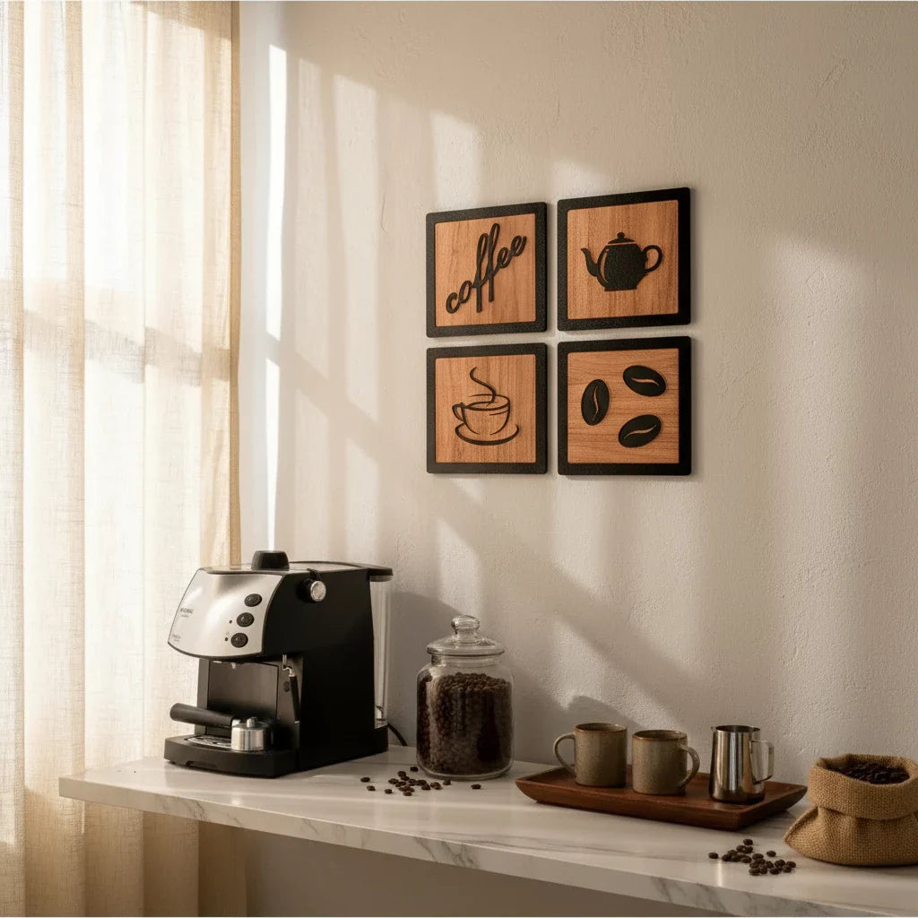Kit Quadros 3D Espa Café® – Decoração e Personalidade no Café