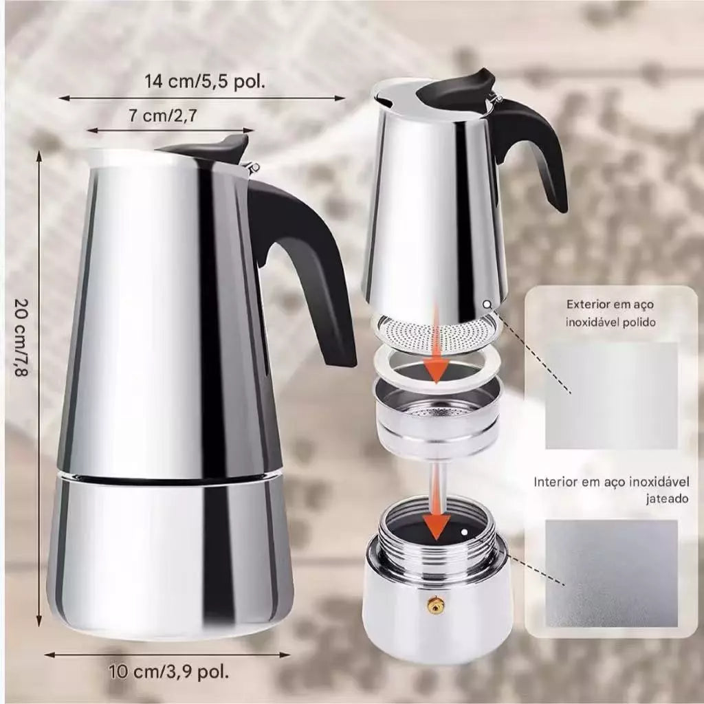 Cafeteira Inox 12 Xícaras Espa Café® – Sabor e Durabilidade