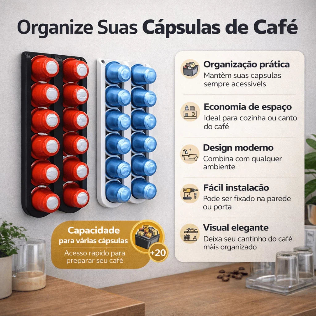Porta Cápsulas Espa Café® – Organização e Espaço Inteligente