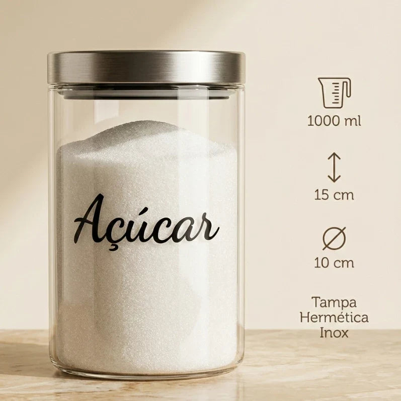 Pote Hermético Espa Café® – Frescor e Organização Duradoura