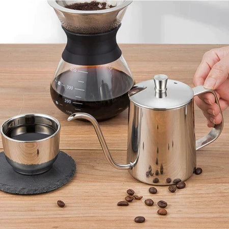 Chaleira Bico Fino Inox 600ml | Precisão Barista Pour Over Espa Café