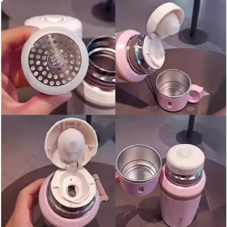Copo Térmico 600ml Inox 316 2 em 1 com Tampa | Portátil Quente e Frio – Espa Café