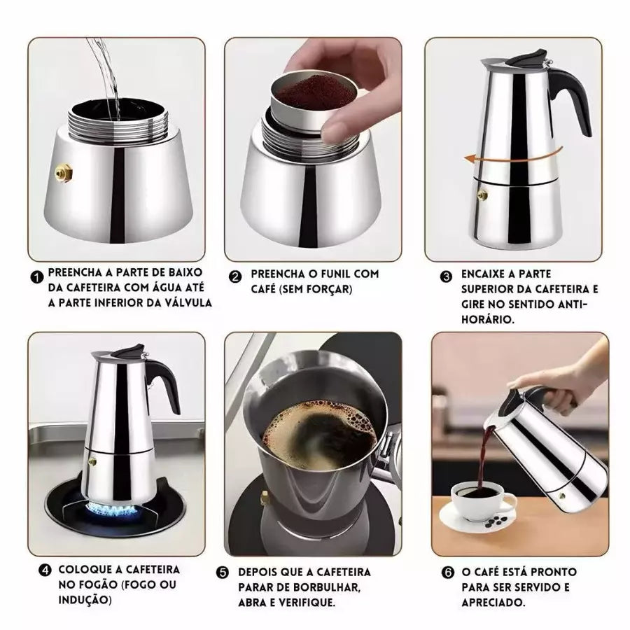 Cafeteira Inox 12 Xícaras Espa Café® – Sabor e Durabilidade