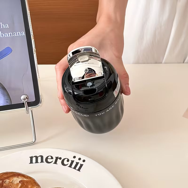 Mini Caneca Térmica 220ml com Infusor Espa Café – Inox a Vácuo Antivazamento p/ Café e Chá