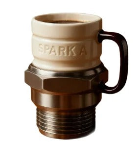 Caneca Automotiva Vela de Ignição Premium | Design Industrial Exclusivo – Espa Café