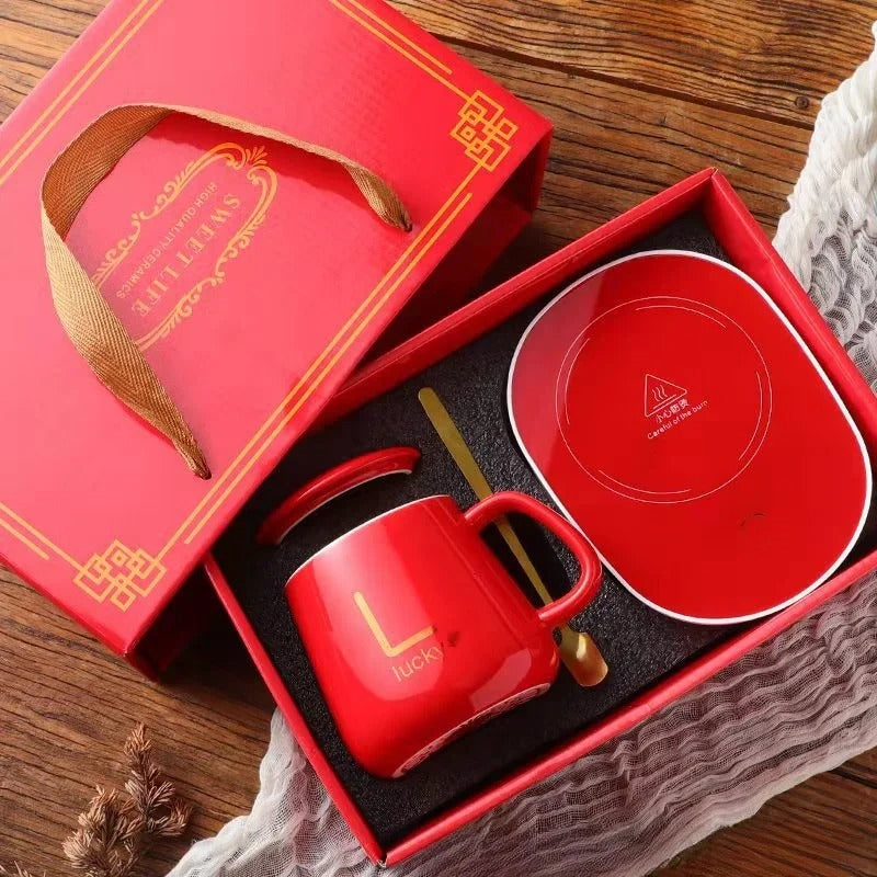 Caneca Térmica Elétrica USB 55°C com Colher | Aquecimento Inteligente – Espa Café